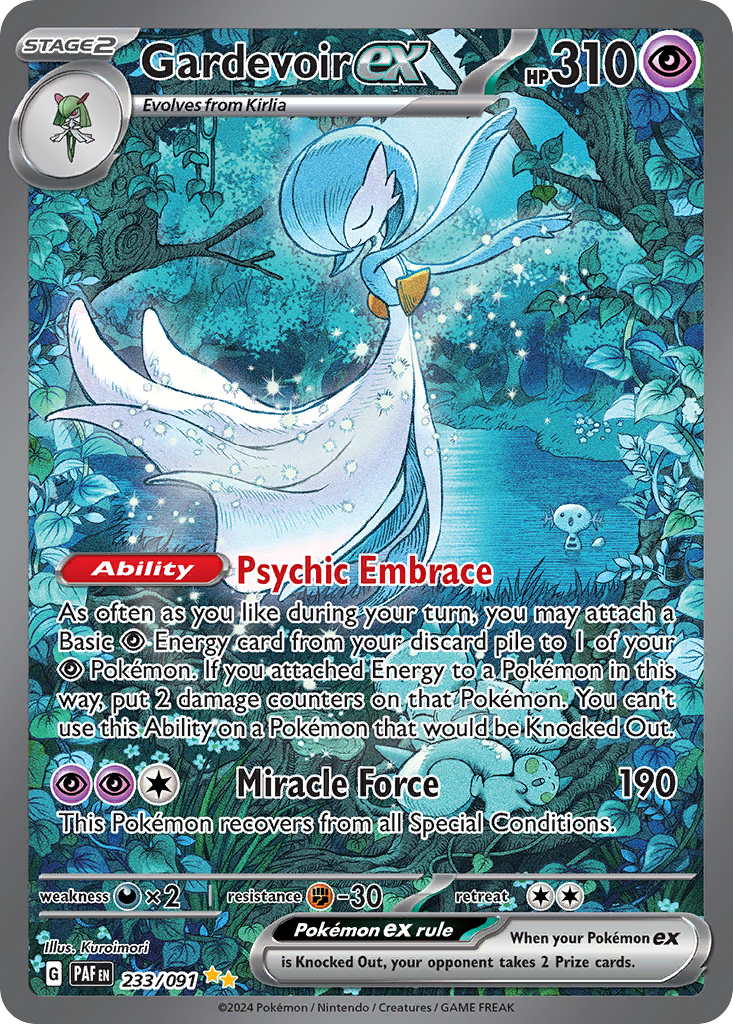 Gardevoir ex — Paldean Fates #233 / 91