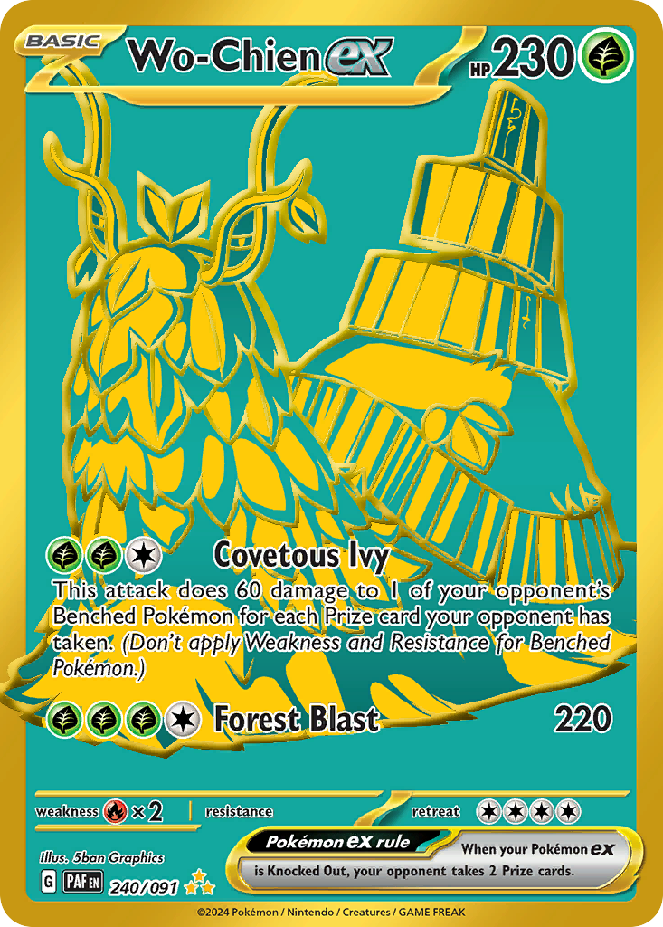 Wo-Chien ex — Paldean Fates #240 / 91