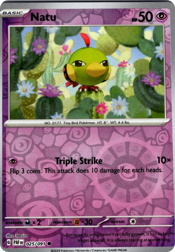 Natu — Paldean Fates #025 / 91