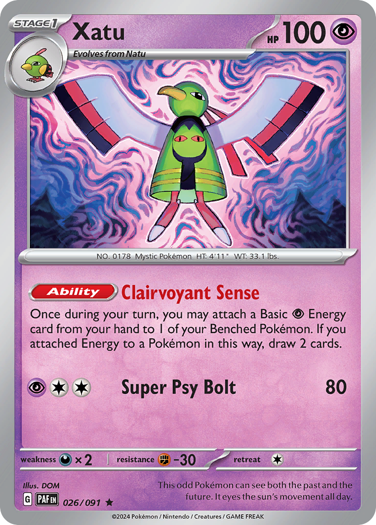 Xatu — Paldean Fates #026 / 91