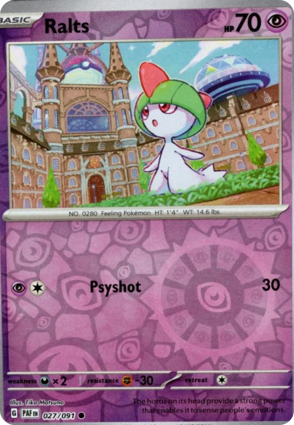 Ralts — Paldean Fates #027 / 91