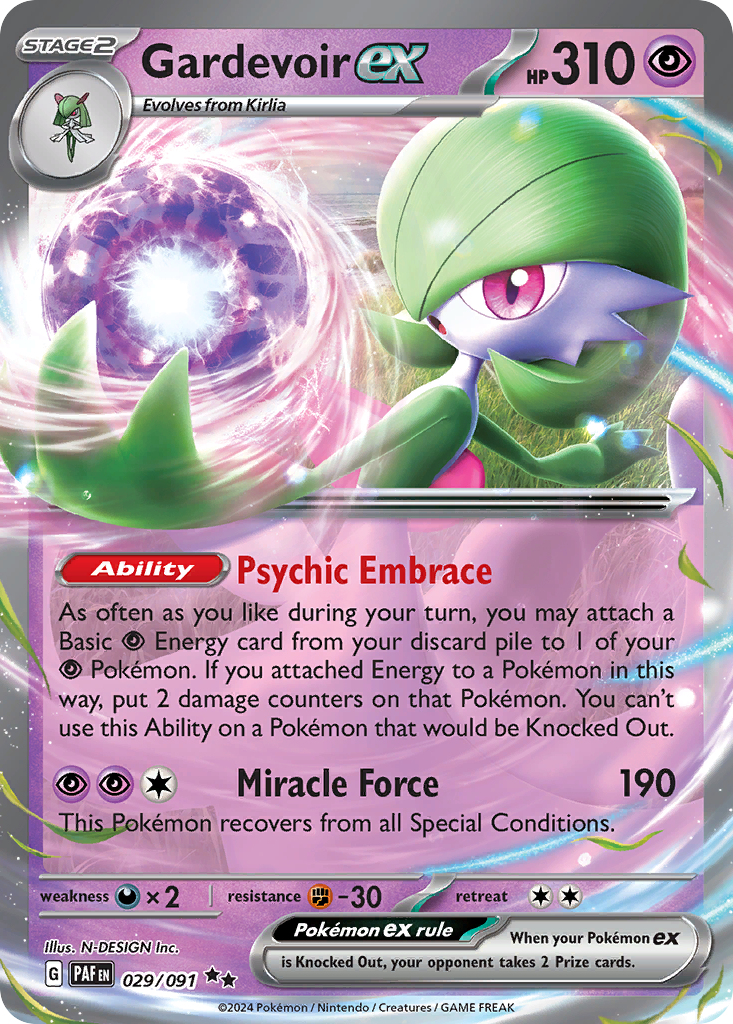Gardevoir ex — Paldean Fates #029 / 91