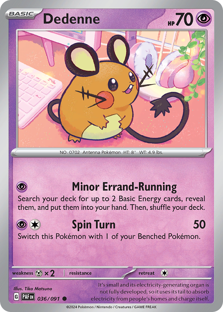 Dedenne — Paldean Fates #036 / 91
