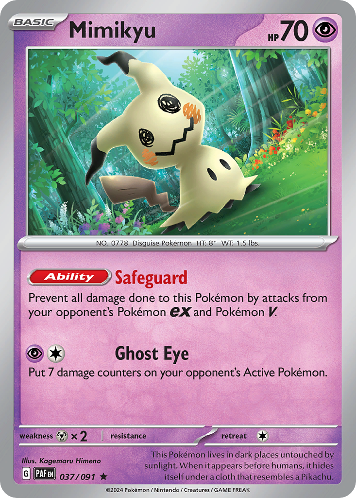 Mimikyu — Paldean Fates #037 / 91
