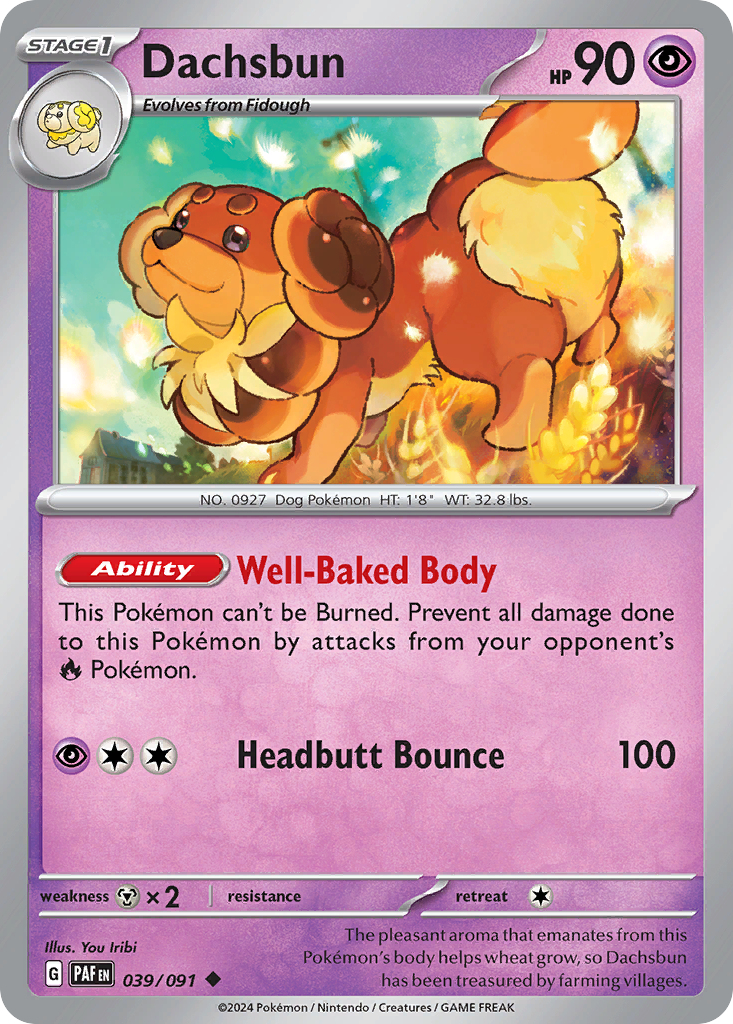Dachsbun — Paldean Fates #039 / 91