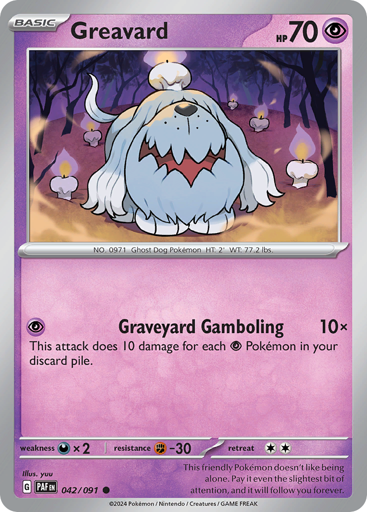 Greavard — Paldean Fates #042 / 91