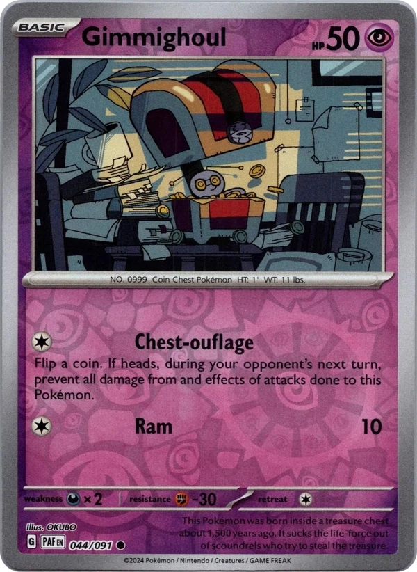 Gimmighoul — Paldean Fates #044 / 91