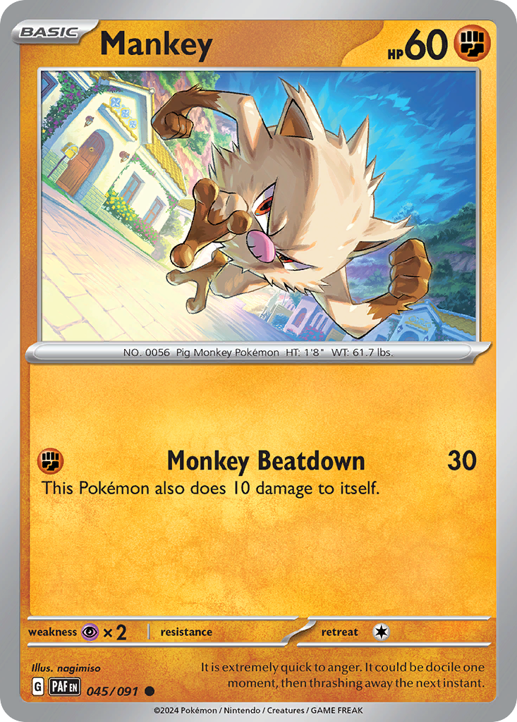 Mankey — Paldean Fates #045 / 91