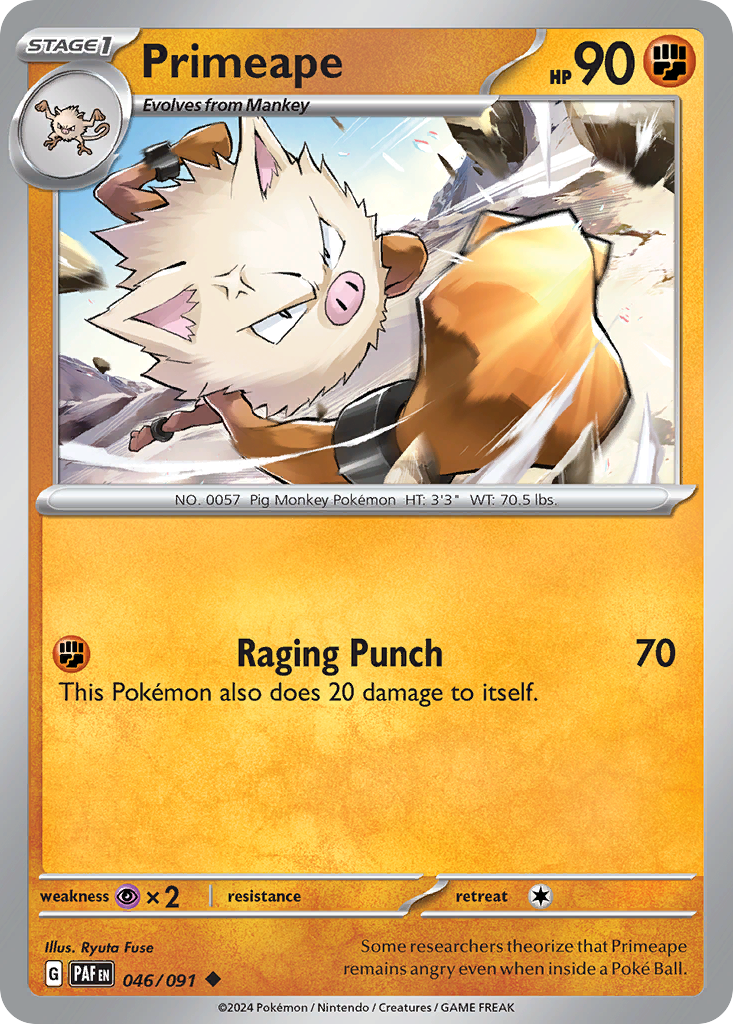 Primeape — Paldean Fates #046 / 91