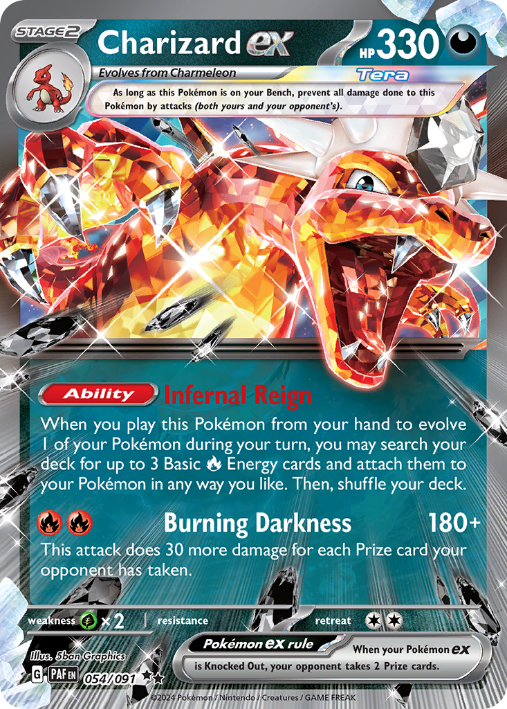Charizard ex — Paldean Fates #054 / 91