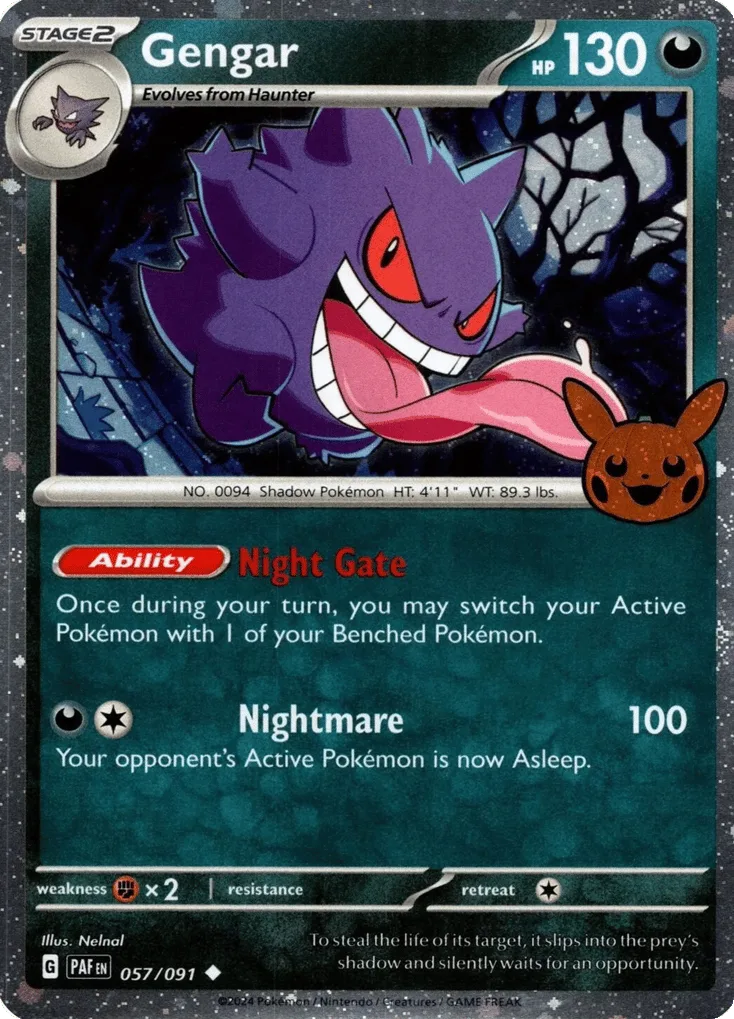 Gengar, Paldean Fates #057 / 91