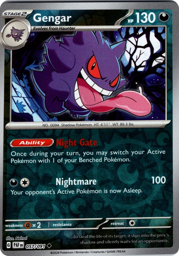 Gengar — Paldean Fates #057 / 91