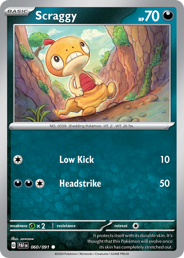 Scraggy — Paldean Fates #060 / 91