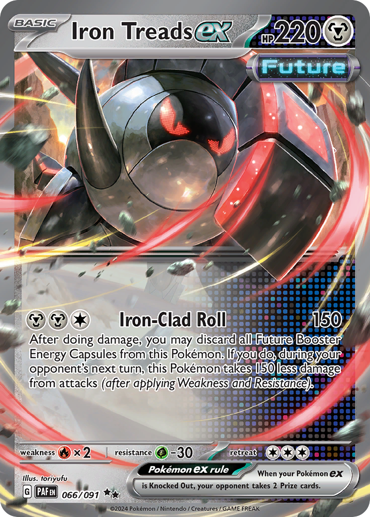 Iron Treads ex — Paldean Fates #066 / 91
