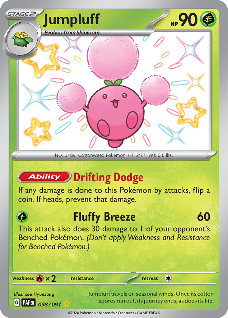 Jumpluff — Paldean Fates #098 / 91