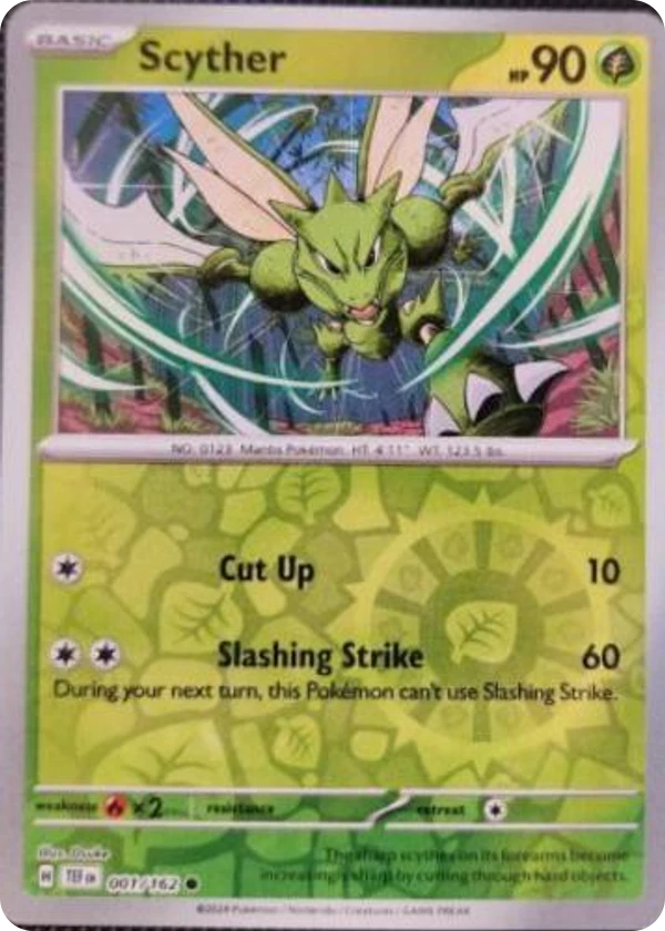 Scyther — Temporal Forces #001 / 162