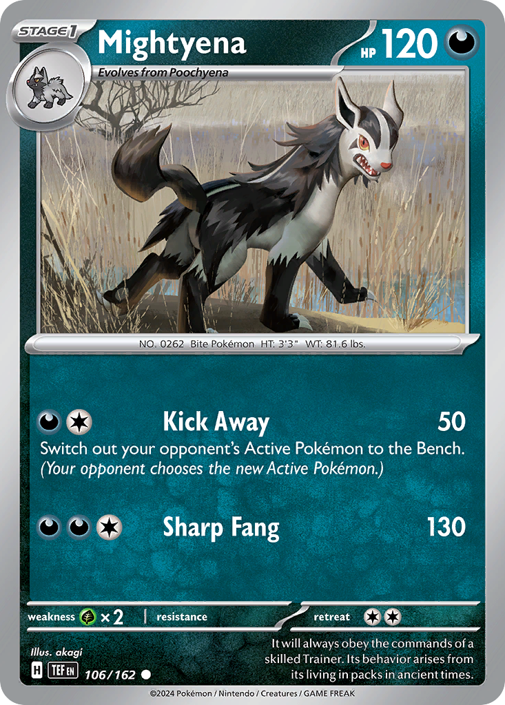 Mightyena — Temporal Forces #106 / 162