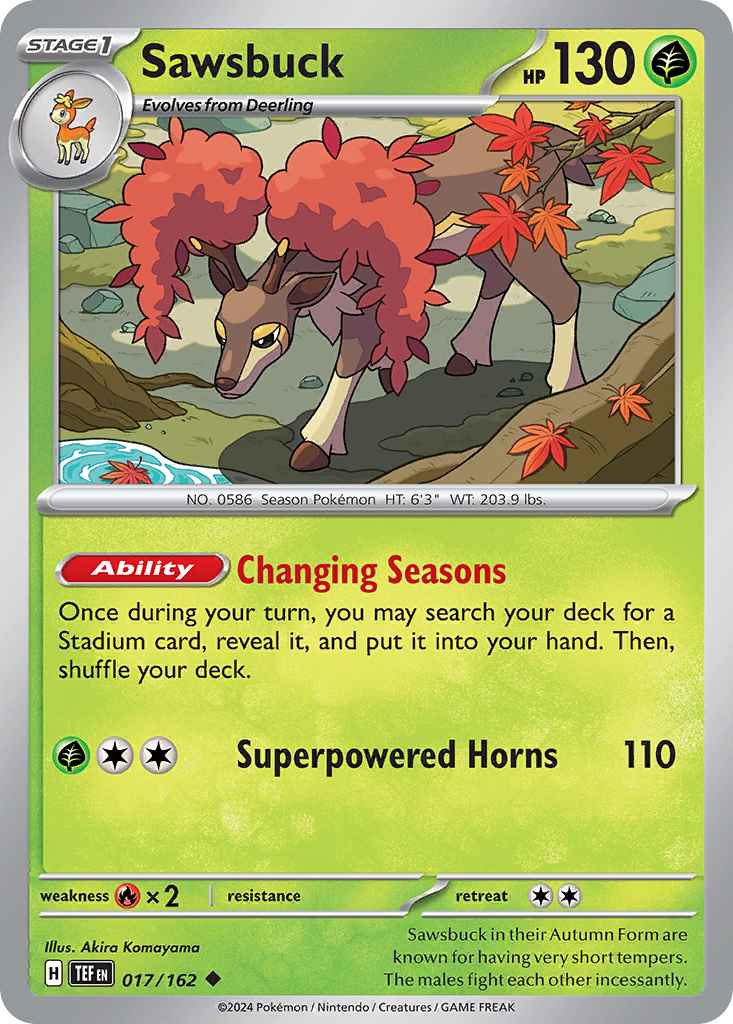 Sawsbuck — Temporal Forces #017 / 162