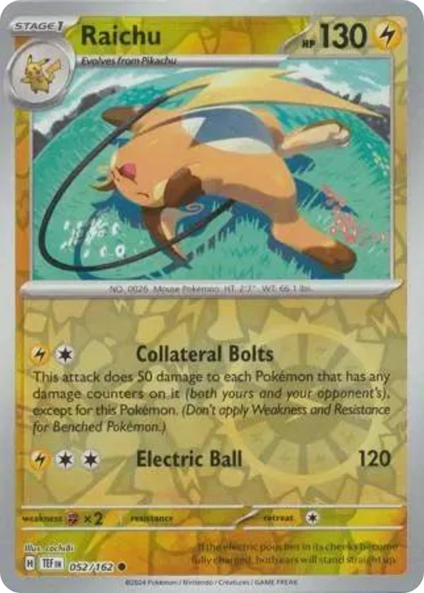Raichu — Temporal Forces #052 / 162
