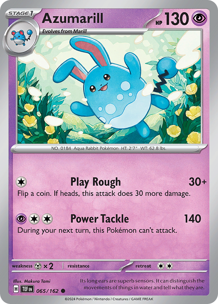 Azumarill — Temporal Forces #065 / 162
