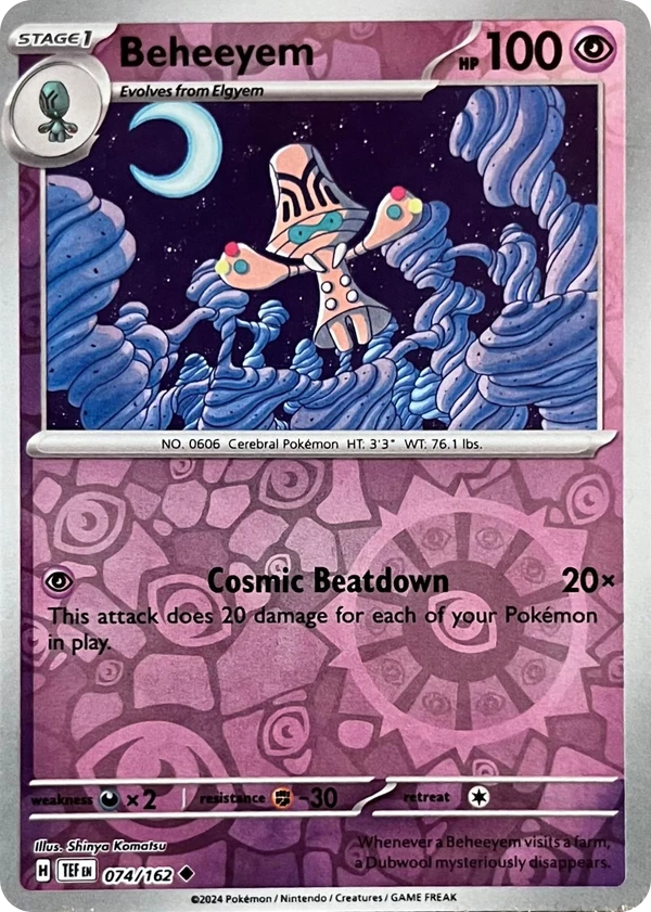 Beheeyem — Temporal Forces #074 / 162