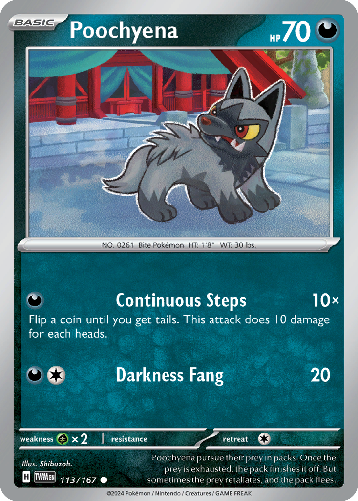 Poochyena — Twilight Masquerade #113 / 167