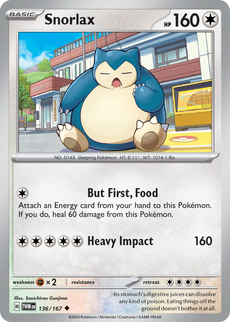 Snorlax — Twilight Masquerade #136 / 167