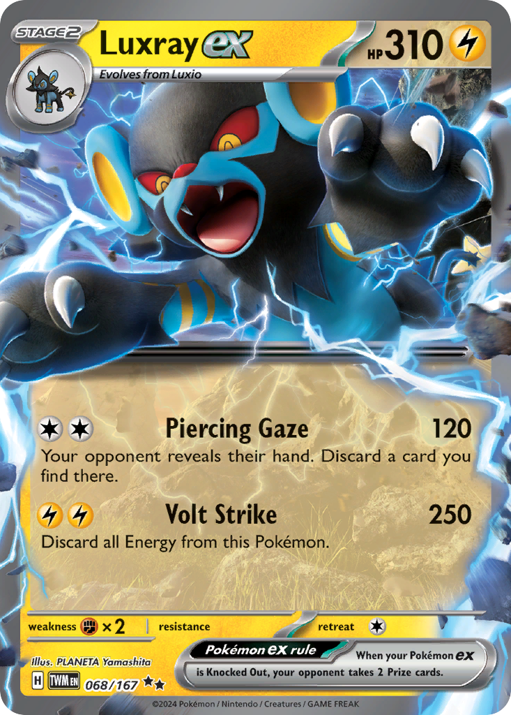 Luxray ex — Twilight Masquerade #068 / 167