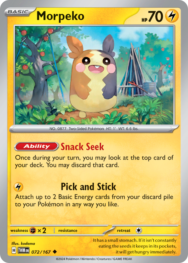 Morpeko — Twilight Masquerade #072 / 167