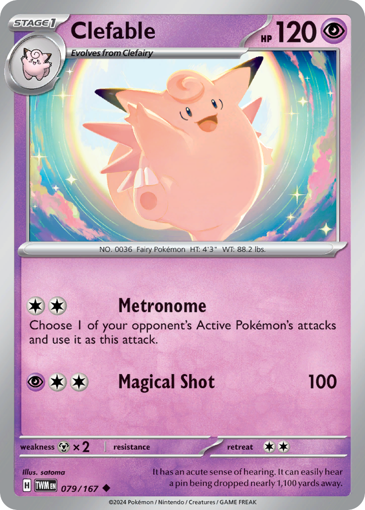 Clefable — Twilight Masquerade #079 / 167