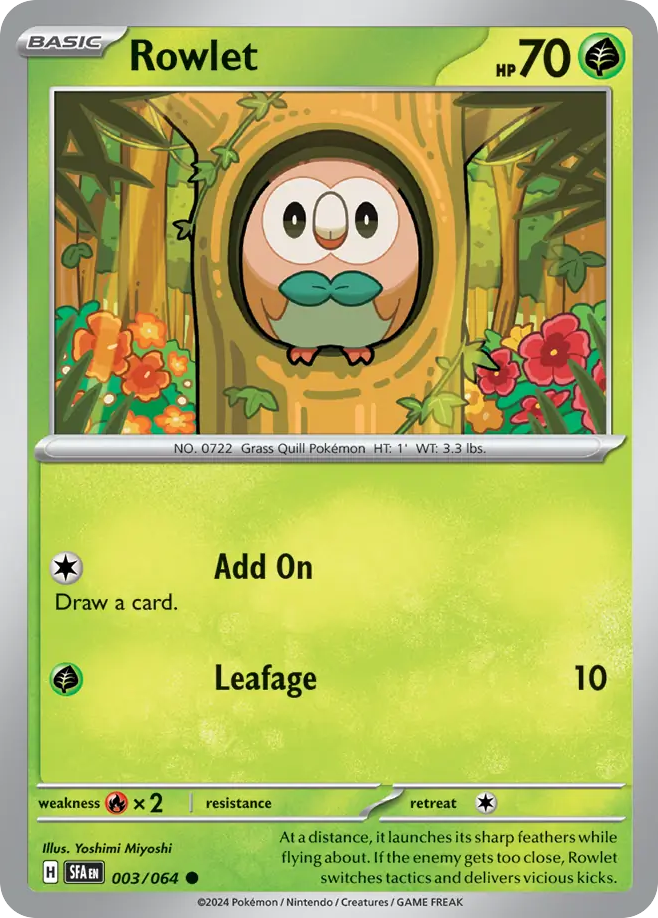 Rowlet — Shrouded Fable #003 / 64
