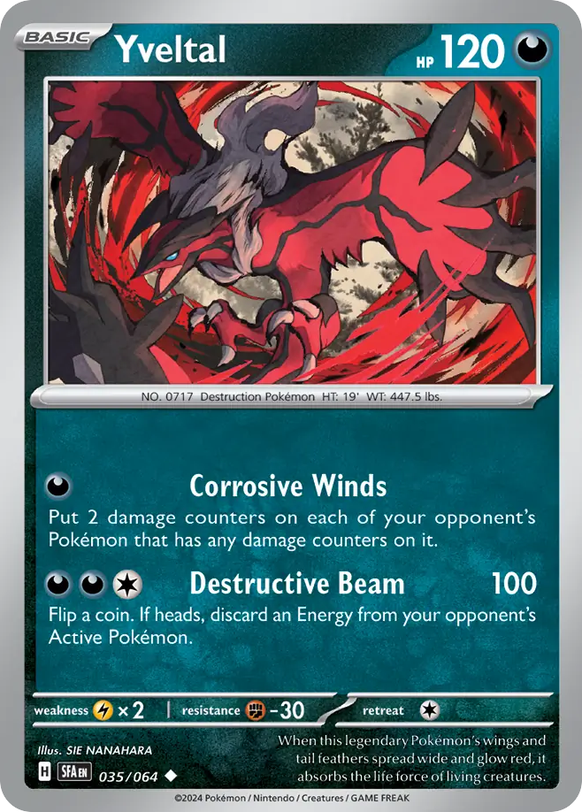 Yveltal — Shrouded Fable #035 / 64