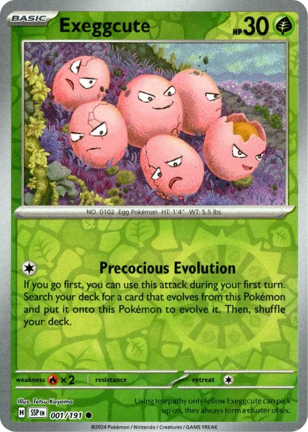 Exeggcute — Surging Sparks #001 / 191
