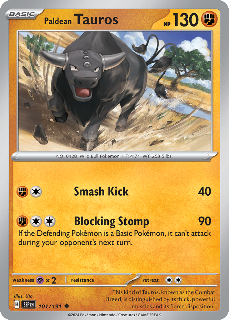 Paldean Tauros — Surging Sparks #101 / 191