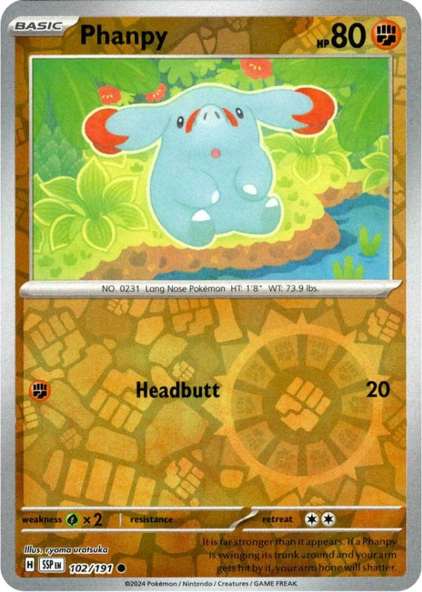 Phanpy — Surging Sparks #102 / 191