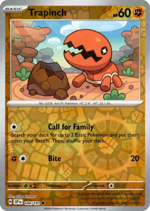 Trapinch — Surging Sparks #104 / 191