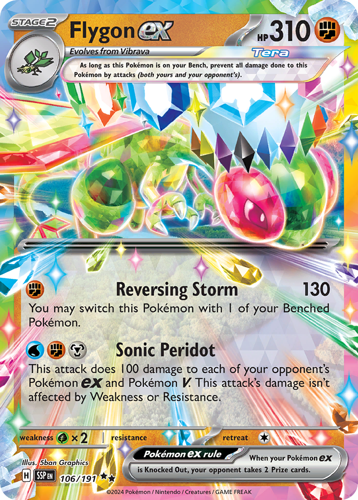Flygon ex — Surging Sparks #106 / 191