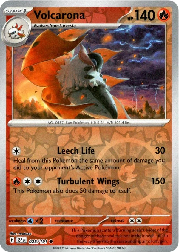 Volcarona — Surging Sparks #025 / 191