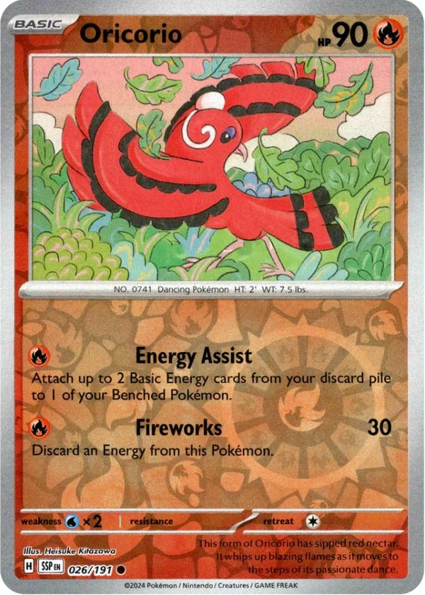 Oricorio — Surging Sparks #026 / 191
