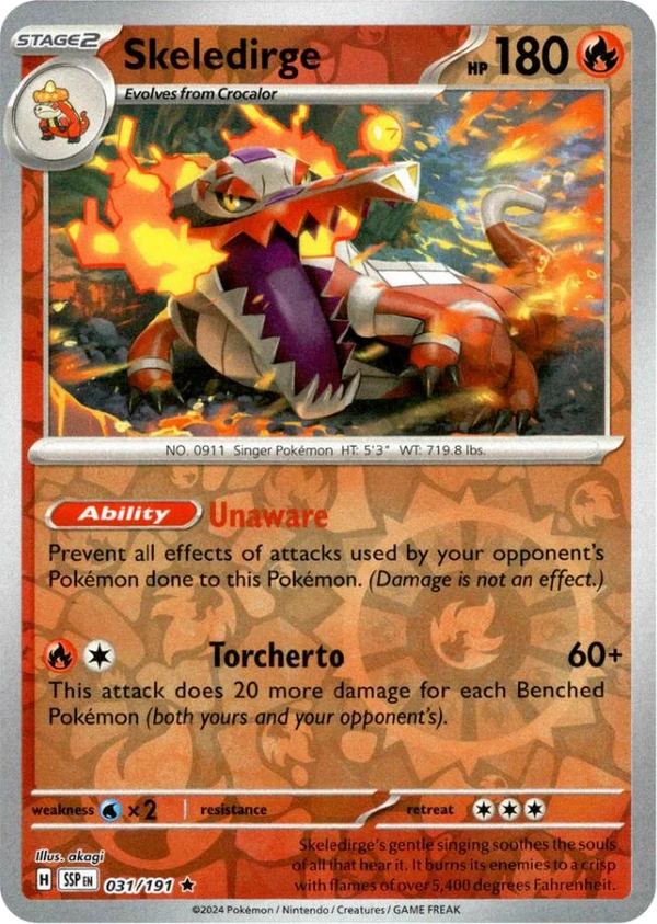 Skeledirge — Surging Sparks #031 / 191
