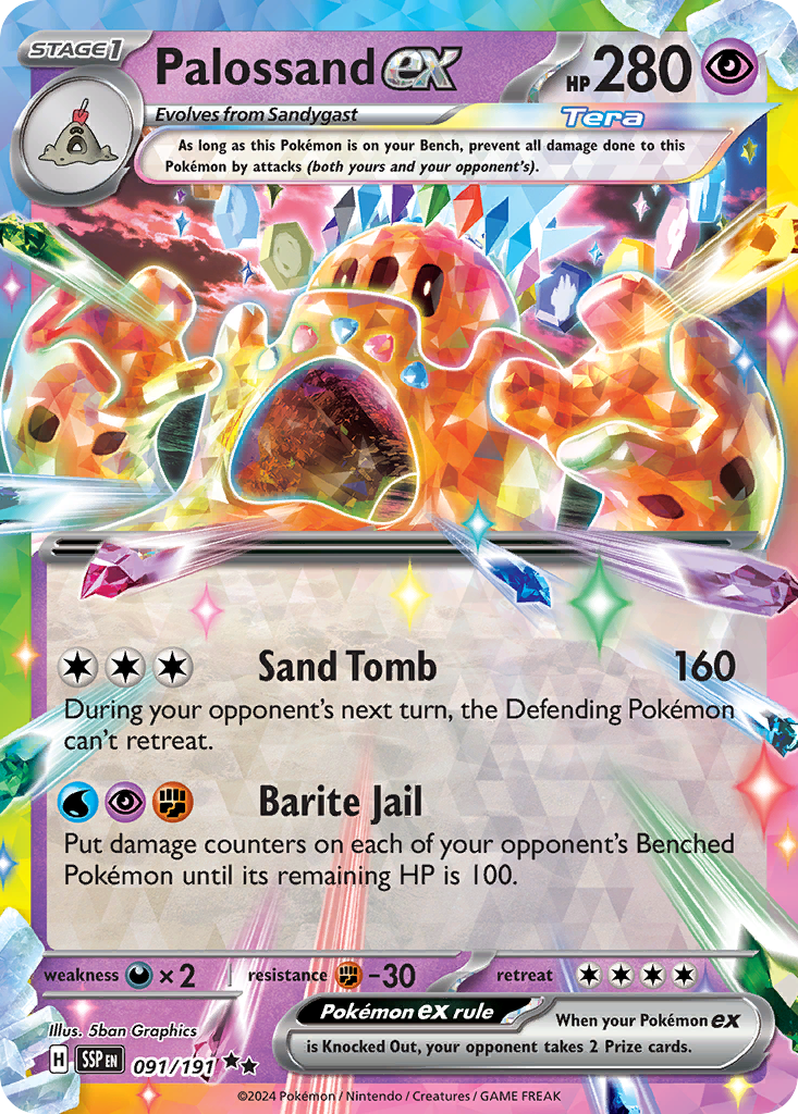Palossand ex — Surging Sparks #091 / 191
