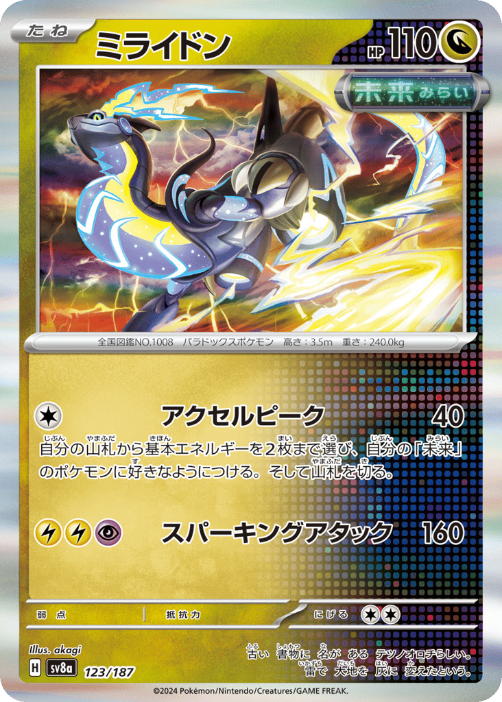 Miraidon (Master Ball Pattern) — Terastal Fest ex #123 / 187
