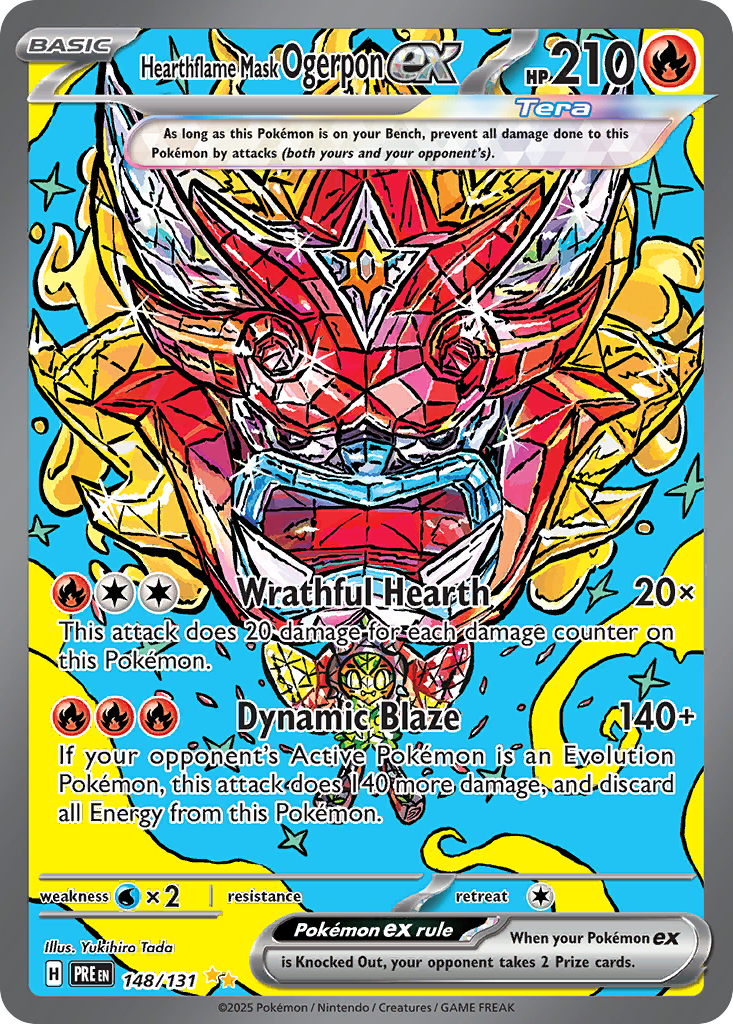 Hearthflame Mask Ogerpon ex — Prismatic Evolutions #148 / 131