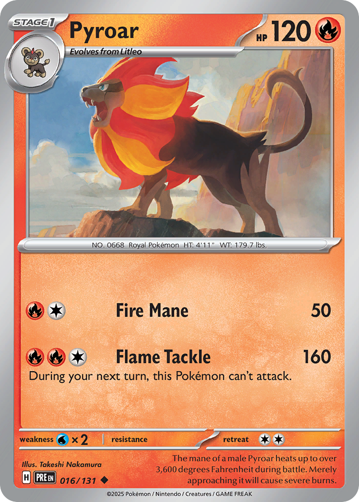 Pyroar — Prismatic Evolutions #016 / 131