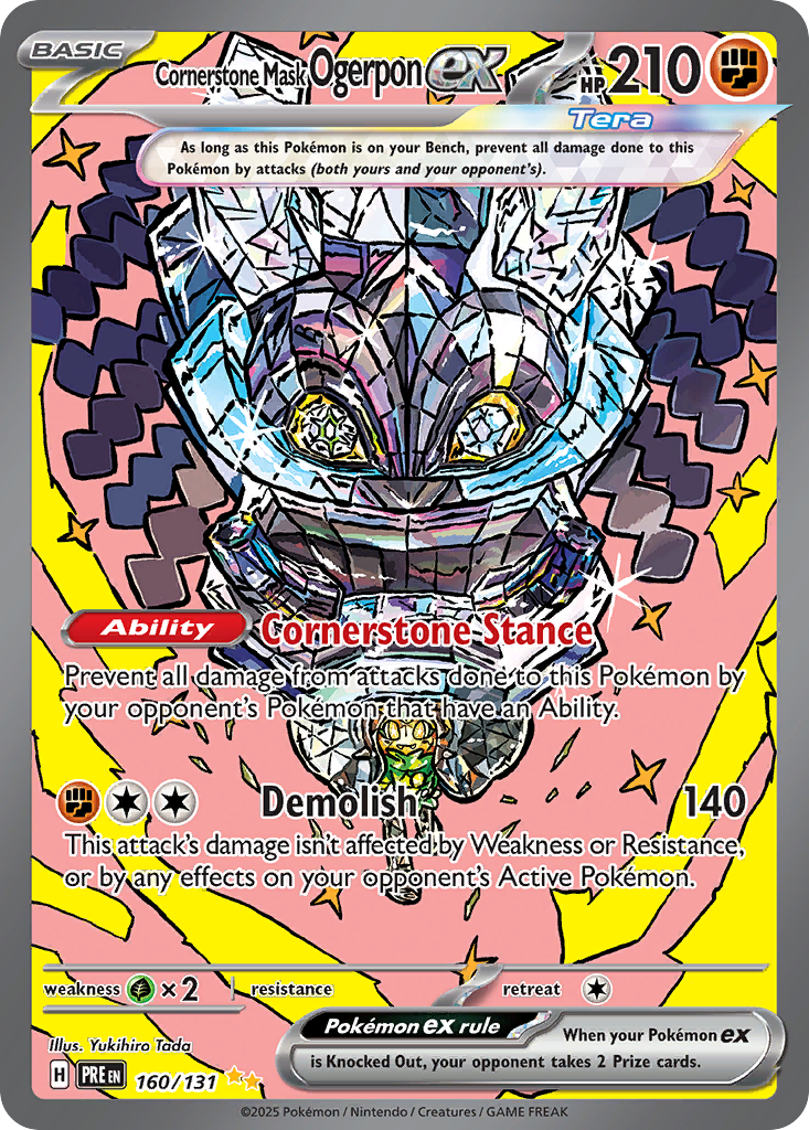 Cornerstone Mask Ogerpon ex — Prismatic Evolutions #160 / 131