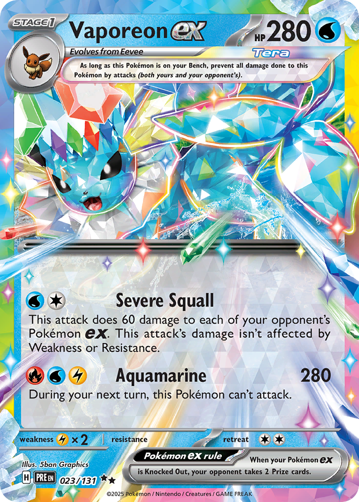 Vaporeon ex — Prismatic Evolutions #023 / 131