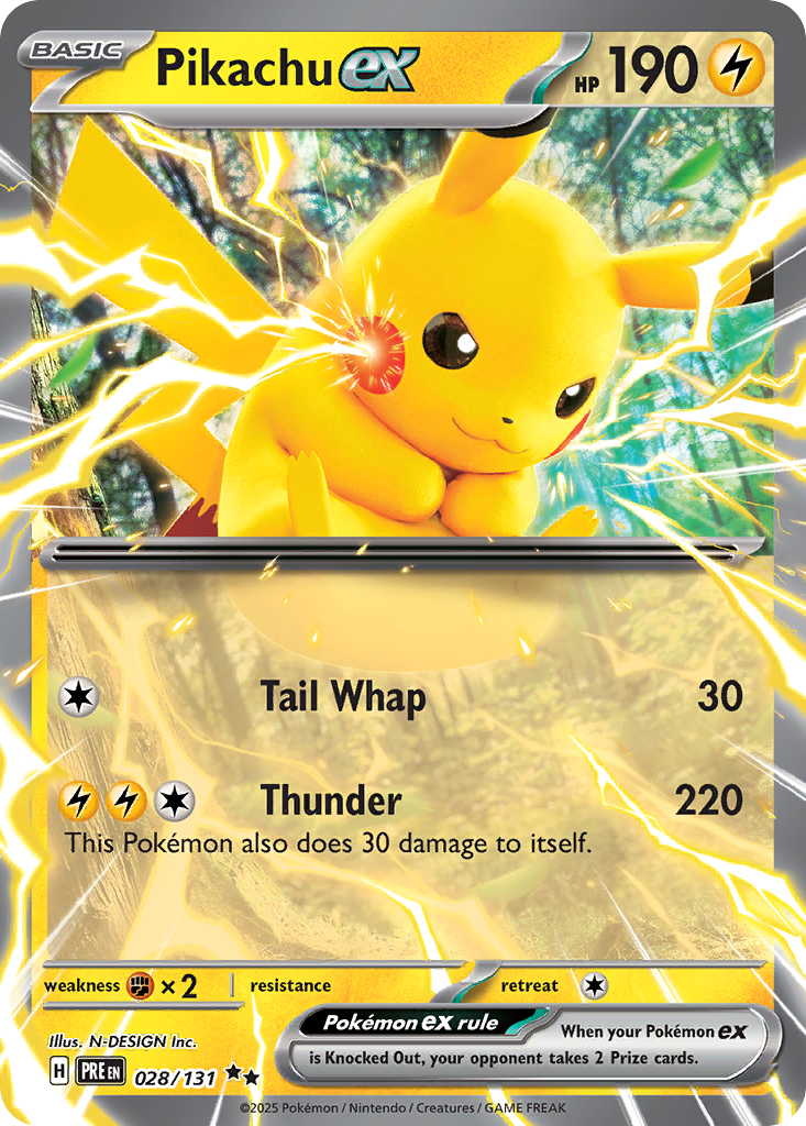 Pikachu ex — Prismatic Evolutions #028 / 131