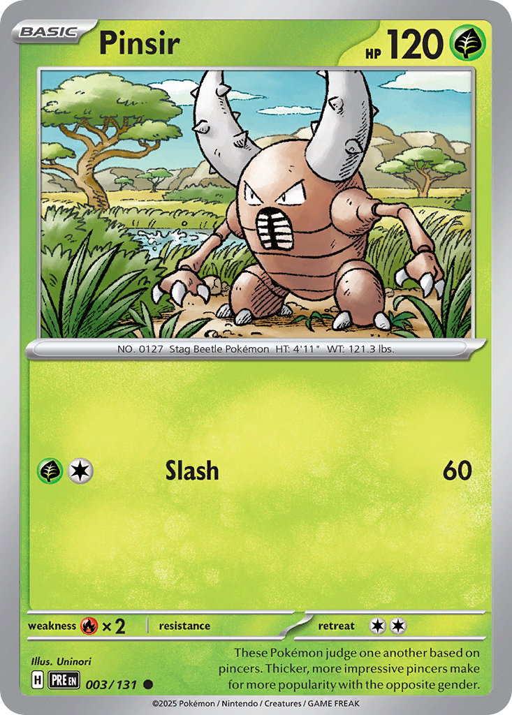 Pinsir — Prismatic Evolutions #003 / 131