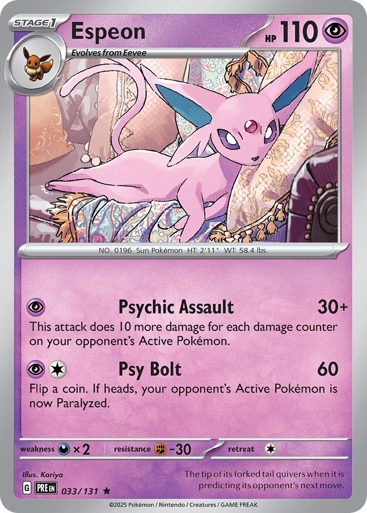 Espeon — Prismatic Evolutions #033 / 131