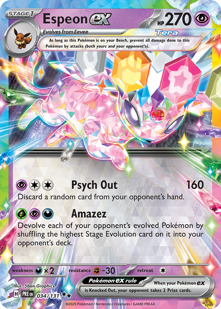 Espeon ex — Prismatic Evolutions #034 / 131